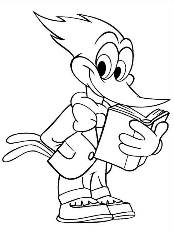 DIBUJO ANIMADOS PAJARO LOCO dibujo animados pajaro loco: