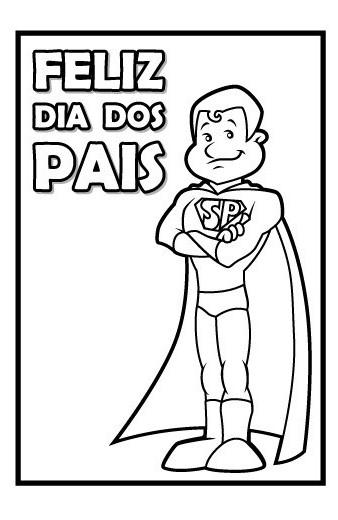 dia dos pais desenhos para pintar