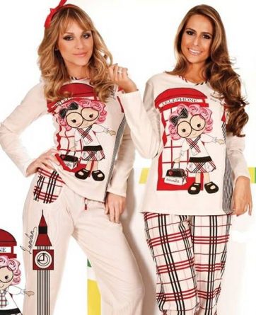 Pijamas de inverno femininos Moda íntima: pijamas femininos http://www.cantinhojutavares.com
