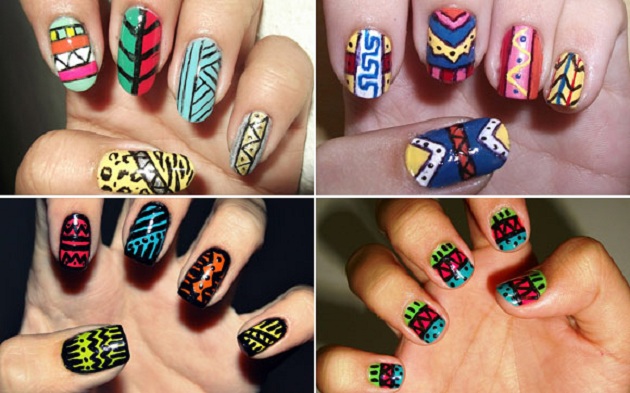 Unhas-decoradas-etnicas-passo-a-passo