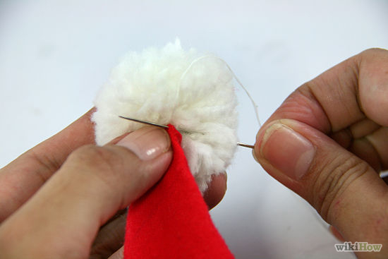 Passo 8 gorro papai noel passo 8 Gorro de Papai Noel Feito de Artesanato Material Usado e Como Fazer