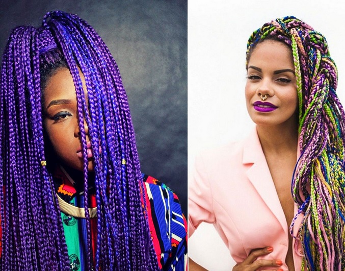 Resultado de imagem para imagens de tranças africanas coloridas